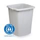 Durable ECO 90L Waste Bin Grey - Strong Square Recycling Bin - DURABIN