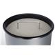Durable Round Metal Waste Bin with Integrated Sand Ashtray - 17L - Charcoal Grey
