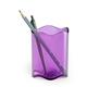 Durable TREND Pen Pot Pencil Holder Desk Tidy Organiser - 6 Pack - Clear Purple