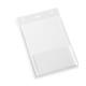 Durable Name Badge ID Card Holders Clear and Punched - A6 Portrait - 20 Pack