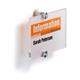 Durable CRYSTAL Frameless Acrylic Door Sign Holder Wall Mounted - A6 Clear