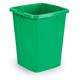 Durable 90L Waste Bin Green - Square Recycling Bin - Food Bin - DURABIN