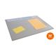Durable Calendar PC Desk Pad Protector Mat with Clear Overlay - 5 Pack - Grey