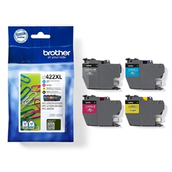 Brother LC422XLVAL High Capacity 4 Colour Ink Cartridge Multipack