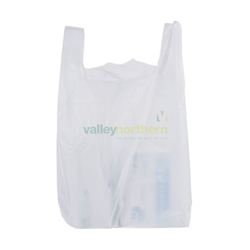 Plastic Bags - ProPac  White Carriers - (h)735 x (w)405 x (g)230mm - Pack 500