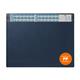 Durable Calendar Desk Mat Clear Overlay Notes Protector Pad - 65x48 cm - Blue