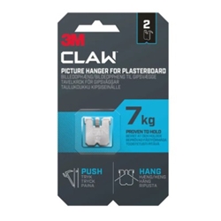 3M Claw Drywall Picture Hanger 7kg (Pack of 2) 7100269135