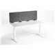 Durable Felt Desk Divider Panel - Visual Acoustic Privacy Partition 160cm - Grey