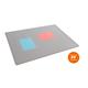 Durable Clear Overlay Desk Mat Notes Protector Pad - 5 Pack - 65x50 cm - Grey