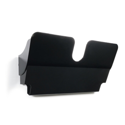 Durable A4 Magnetic Literature Holder - Wall-Mounted Display - FLEXIPLUS - Black