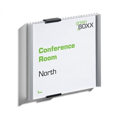 Durable Anodised Aluminium Square Door Sign Holder Wall Mounted - 149x149mm