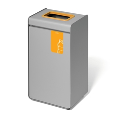 Durable 55L Plastic Waste Bin - Sheet Steel Recycling Separation Bin - DURASORTÂ®