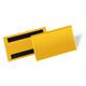 Durable Magnetic Ticket Holder Document Pockets - 50 Pack - 150 x 67mm - Yellow