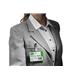 Durable Clip Name Tag ID Badge Card Holders + Inserts - 25 Pack - 60 x 90mm