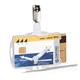 Durable DUO 2 Card Security Pass ID Badge Holders with Clip - 25 Pack - Clear