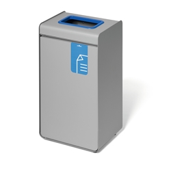 Durable 55L Paper Waste Bin - Sheet Steel Recycling Separation Bin - DURASORTÂ®