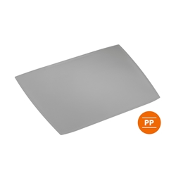 Durable ARTWORK Overlay Desk Mat with Clear Anti-Glare Cover - 5 Pack - Grey