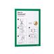 Durable DURAFRAME Self Adhesive Magnetic Signage Frame - 10 Pack - A4 Green