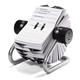 Durable TELINDEX Rotary Address Card Holder - 500 Cards & A-Z Index - Silver