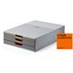 Durable VARICOLOR Desktop Organiser 3 Drawer Colour Coded Modular Storage - A4+