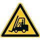 Durable Adhesive ISO 'Caution Forklifts' Sign Safety Floor Sticker - 43cm