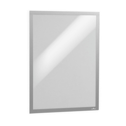 Durable DURAFRAME UV Poster Adhesive Magnetic Signage Frame - A2 Silver