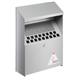 Durable Wall Mounted Lockable Steel Ashtray - 4L - Silver