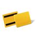 Durable Magnetic Ticket Label Holder Document Pockets - 50 Pack - A6 Yellow