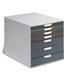 Durable VARICOLOR Desktop Organiser 7 Drawer Colour Coded Modular Storage - A4+