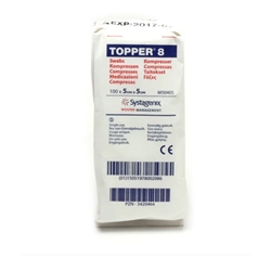 J&J Topper 8 Gauze Swabs: 5 x 5cm pack of 100