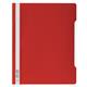Durable Clear View Project Folder Document Report File - 50 Pack - A4+ Red