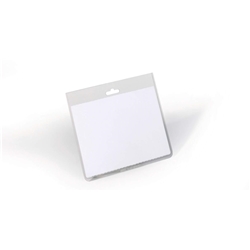 Durable Name Badge ID Card Holders with Insert Cards - 20 Pack - 60 x 90mm