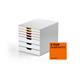 Durable VARICOLOR MIX Desktop Organiser 7 Drawer Colour Coded Storage A4+