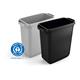 Durable ECO 60L Waste Bin Black - Strong Rectangular Recycling Bin - DURABIN