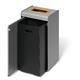 Durable 55L Plastic Waste Bin - Sheet Steel Recycling Separation Bin - DURASORTÂ®