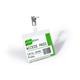 Durable Clip Name Tag ID Badge Card Holders + Inserts - 25 Pack - 60 x 90mm