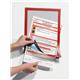 Durable DURAFRAME Self Adhesive Magnetic Signage Frame - 10 Pack - A4 Red