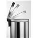 Durable Round Stainless Steel Pedal Bin - 30 Litre - Silver