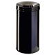 Durable Fire Extinguishing Metal Waste Bin - TUV Certified - 60L - Black