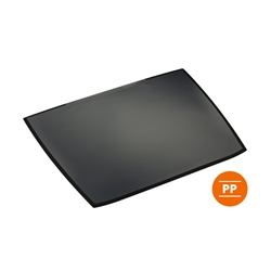 Durable ARTWORK Overlay Desk Mat with Clear Anti-Glare Cover - 5 Pack - Black