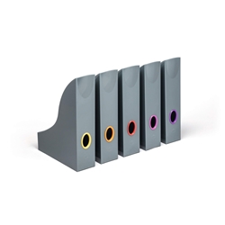 Durable VARICOLOR Magazine Rack Document Desk File Organiser - 5 Pack - A4