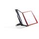 Durable SHERPA TABLE 10 Panel Display Panel Holder - 10 Panels - A4 Red & Black