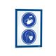 Durable DURAFRAME Self Adhesive Magnetic Signage Frame - 10 Pack - A4 Blue