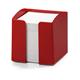 Durable TREND 800 Sheet Note Box Memo Pad Cube - 6 Pack - Red