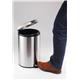 Durable Round Stainless Steel Pedal Bin - 30 Litre - Silver