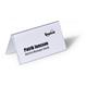 Durable Clear Plastic Table Place Name Holders and Inserts - 25 Pack - 52x100mm