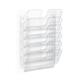 Durable FLEXIPLUS 6 Wall Mounted Literature Holder - A4 Landscape - Clear