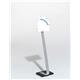 Durable CRYSTAL SIGN Aluminium Display Panel Floor Stand A4 - 1.18m - Silver
