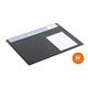 Durable Calendar Desk Mat Clear Overlay Notes Protector Pad - 65x48 cm - Black