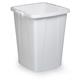 Durable 90L Waste Bin White - Square Recycling Bin - Food Bin - DURABIN